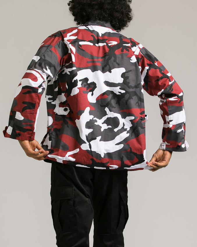 B.D.U. Shirt Jacket - Color: Red Camo | Red