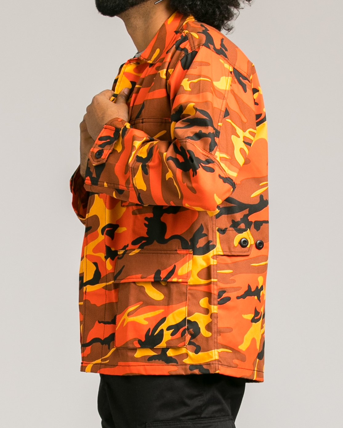 B.D.U. Shirt Jacket - Color: Savage Orange Camo | Orange