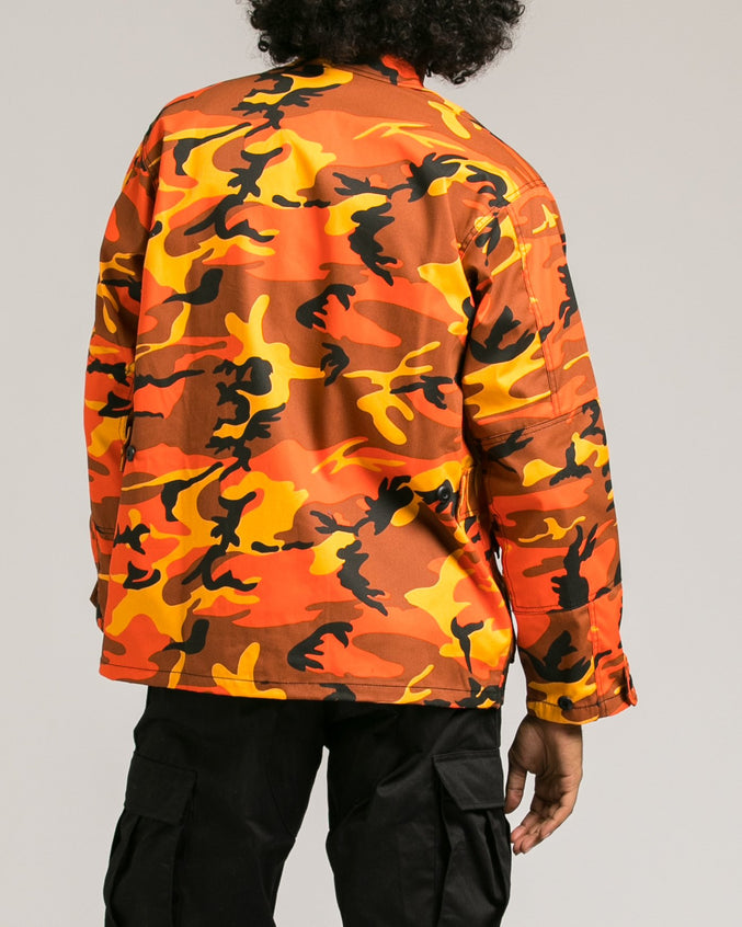 B.D.U. Shirt Jacket - Color: Savage Orange Camo | Orange