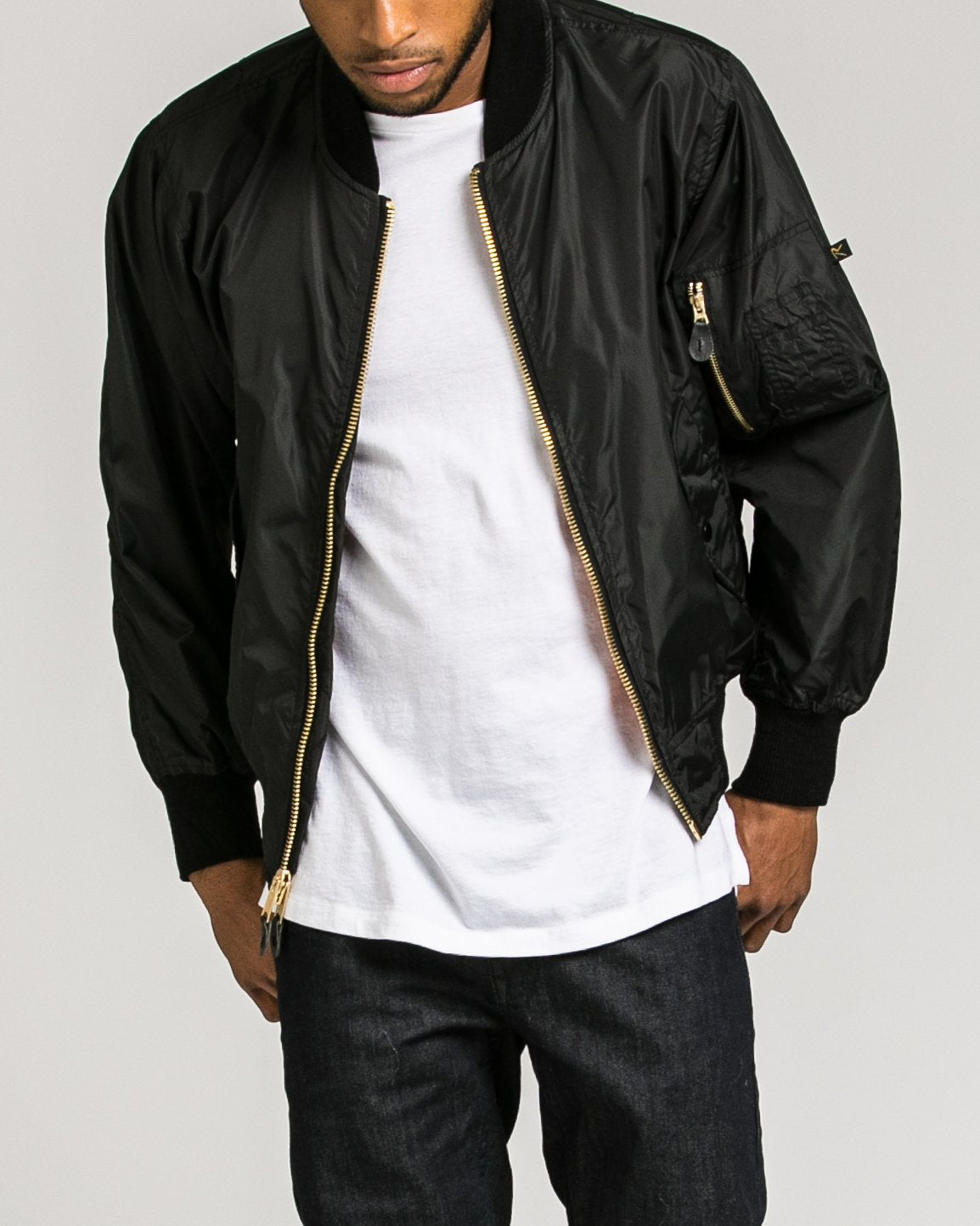 Enhanced Nylon MA1 Jacket - Color: Black | Black
