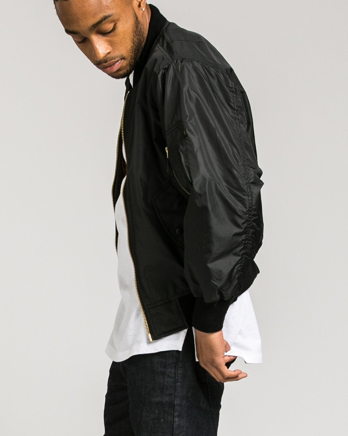 Enhanced Nylon MA1 Jacket - Color: Black | Black