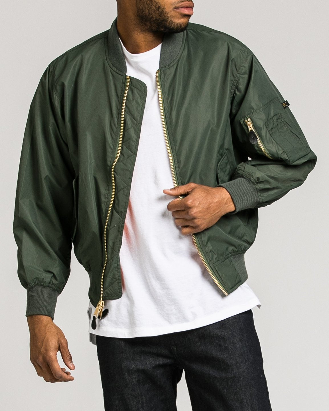 Enhanced Nylon MA1 Jacket - Color: Sage | Green
