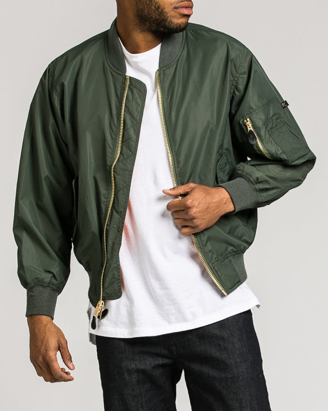 Enhanced Nylon MA1 Jacket - Color: Sage | Green