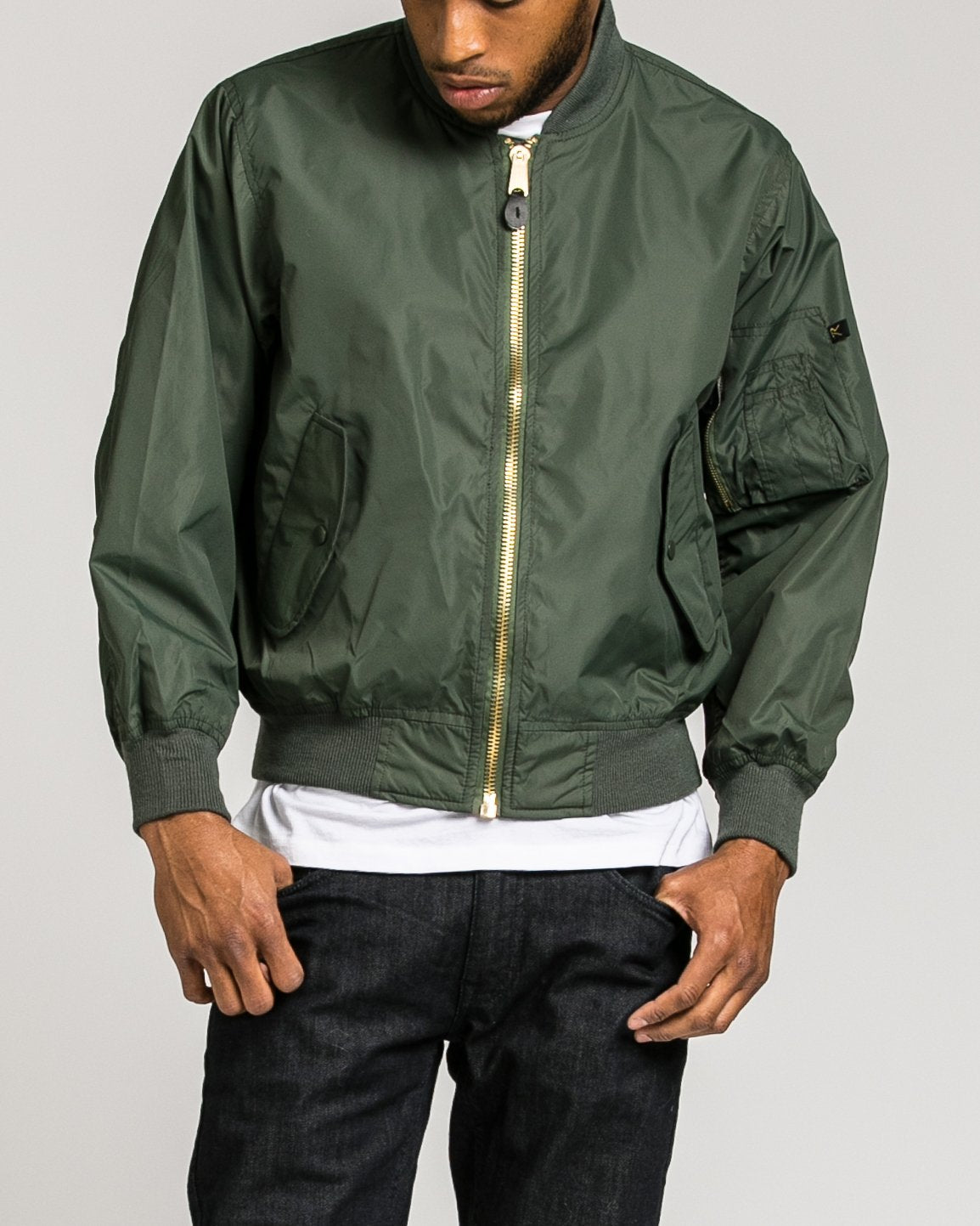 Enhanced Nylon MA1 Jacket - Color: Sage | Green