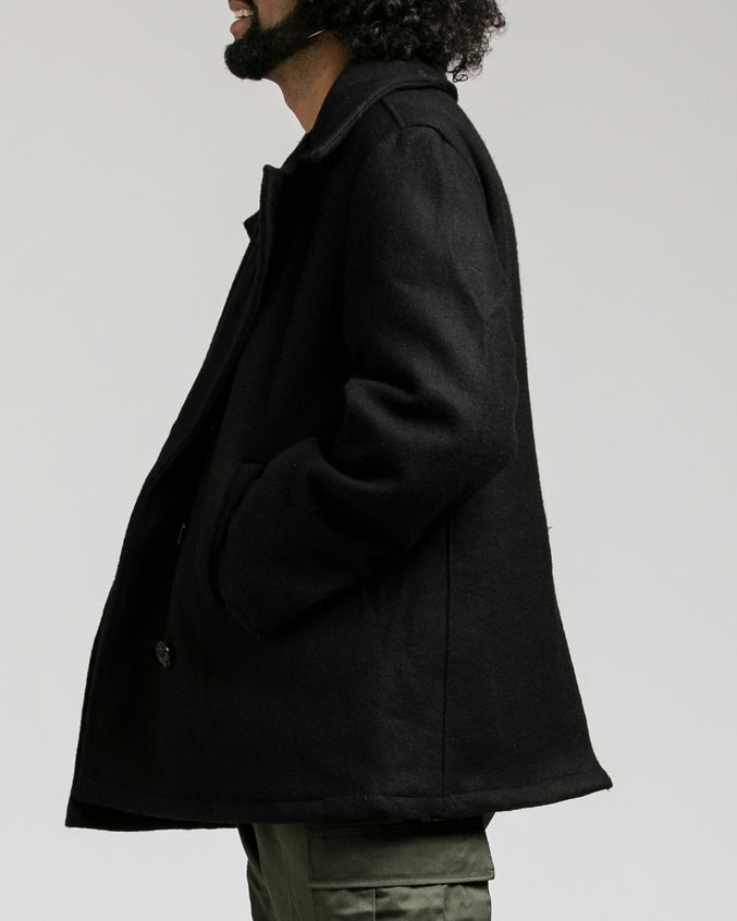 U.S. Navy Type Peacoat - Color: Black | Black