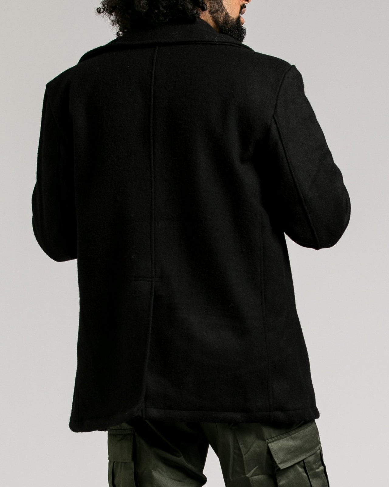 U.S. Navy Type Peacoat - Color: Black | Black