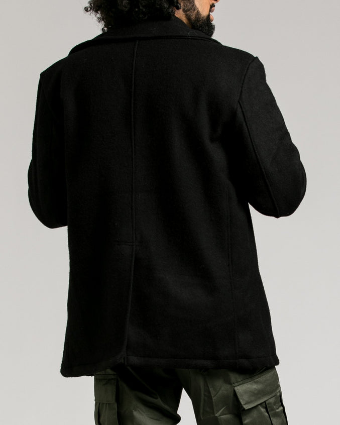 U.S. Navy Type Peacoat - Color: Black | Black
