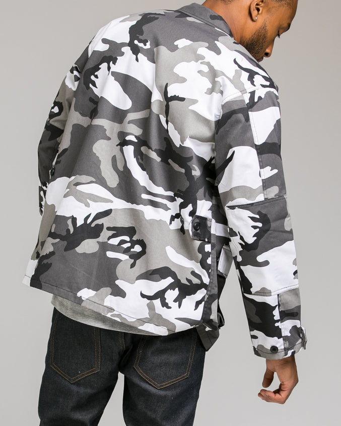 B.D.U. Shirt Jacket - Color: City Camo | White