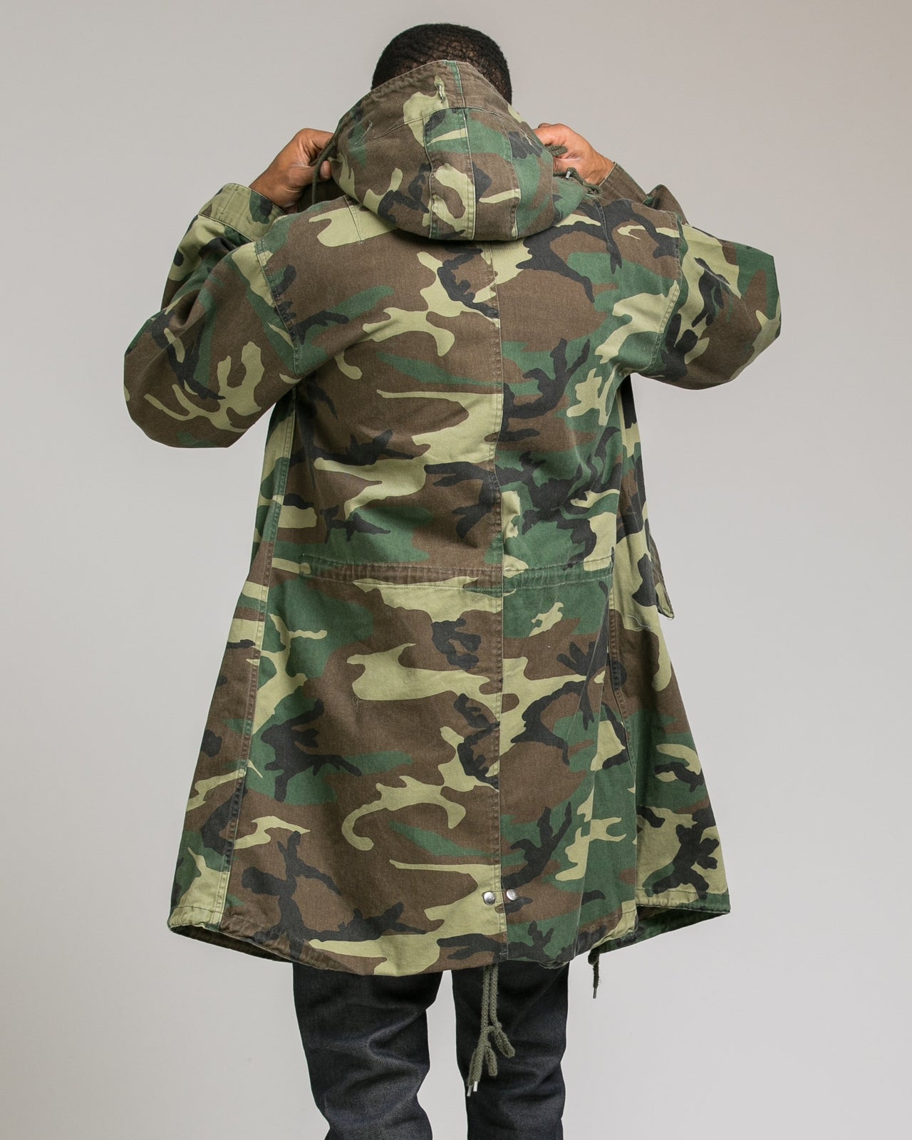 Vintage M 53 Fishtail Parka - Color: Woodland Camo | Green