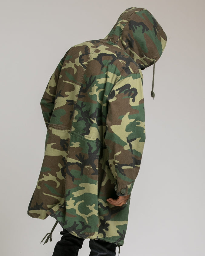 Vintage M 53 Fishtail Parka - Color: Woodland Camo | Green