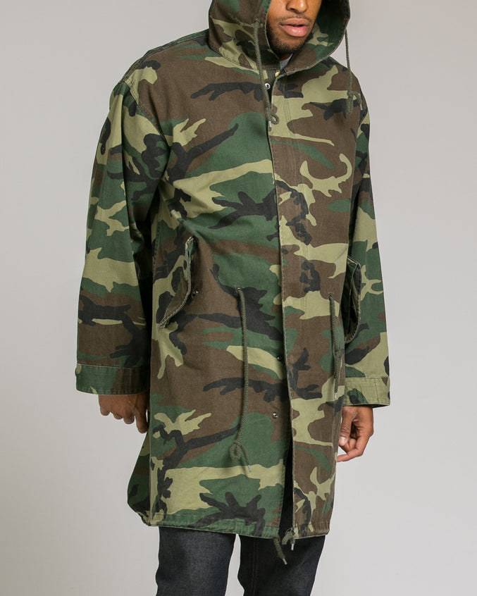 Vintage M 53 Fishtail Parka - Color: Woodland Camo | Green