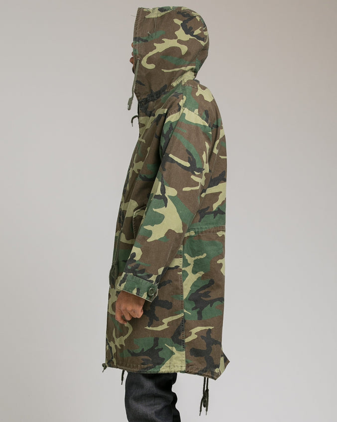 Vintage M 53 Fishtail Parka - Color: Woodland Camo | Green