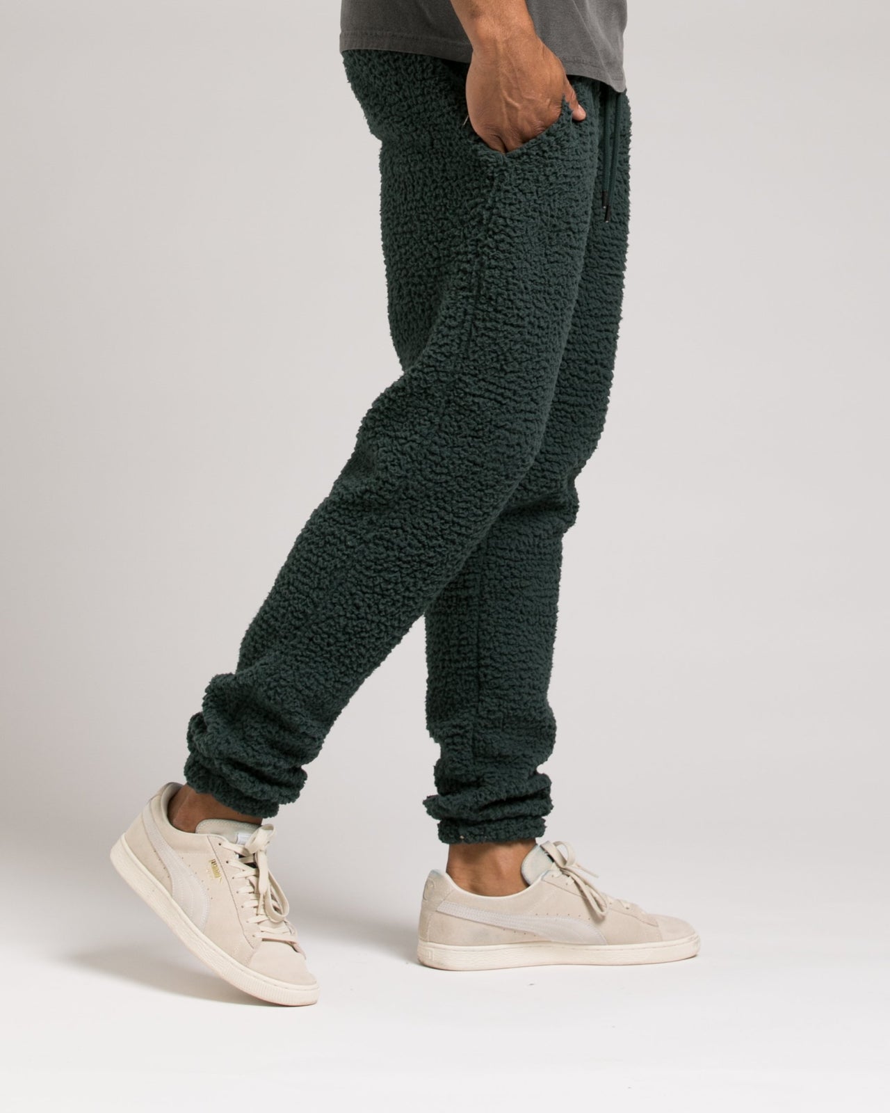 Poodle Fleece Pant - Color: Green | Green