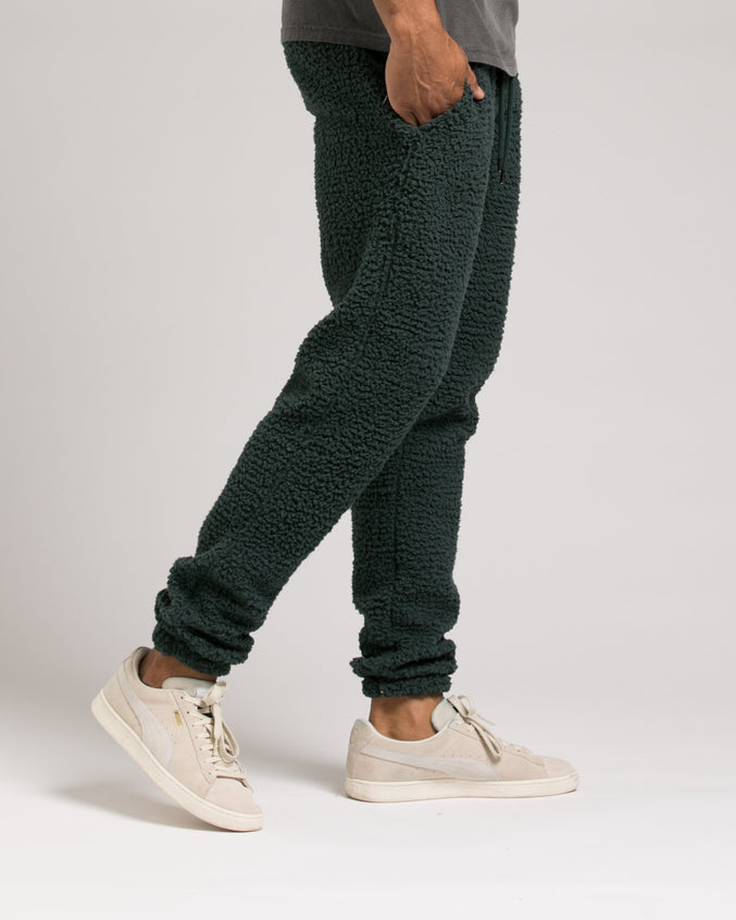 Poodle Fleece Pant - Color: Green | Green