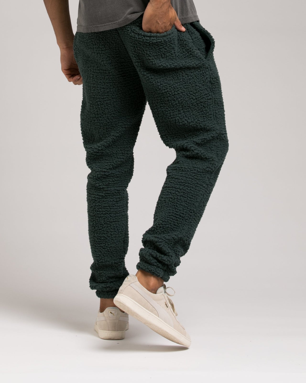 Poodle Fleece Pant - Color: Green | Green