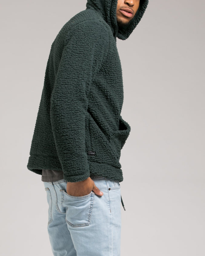 Poodle Fleece Hoody - Color: Green | Green