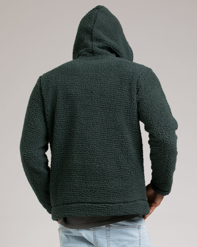 Poodle Fleece Hoody - Color: Green | Green