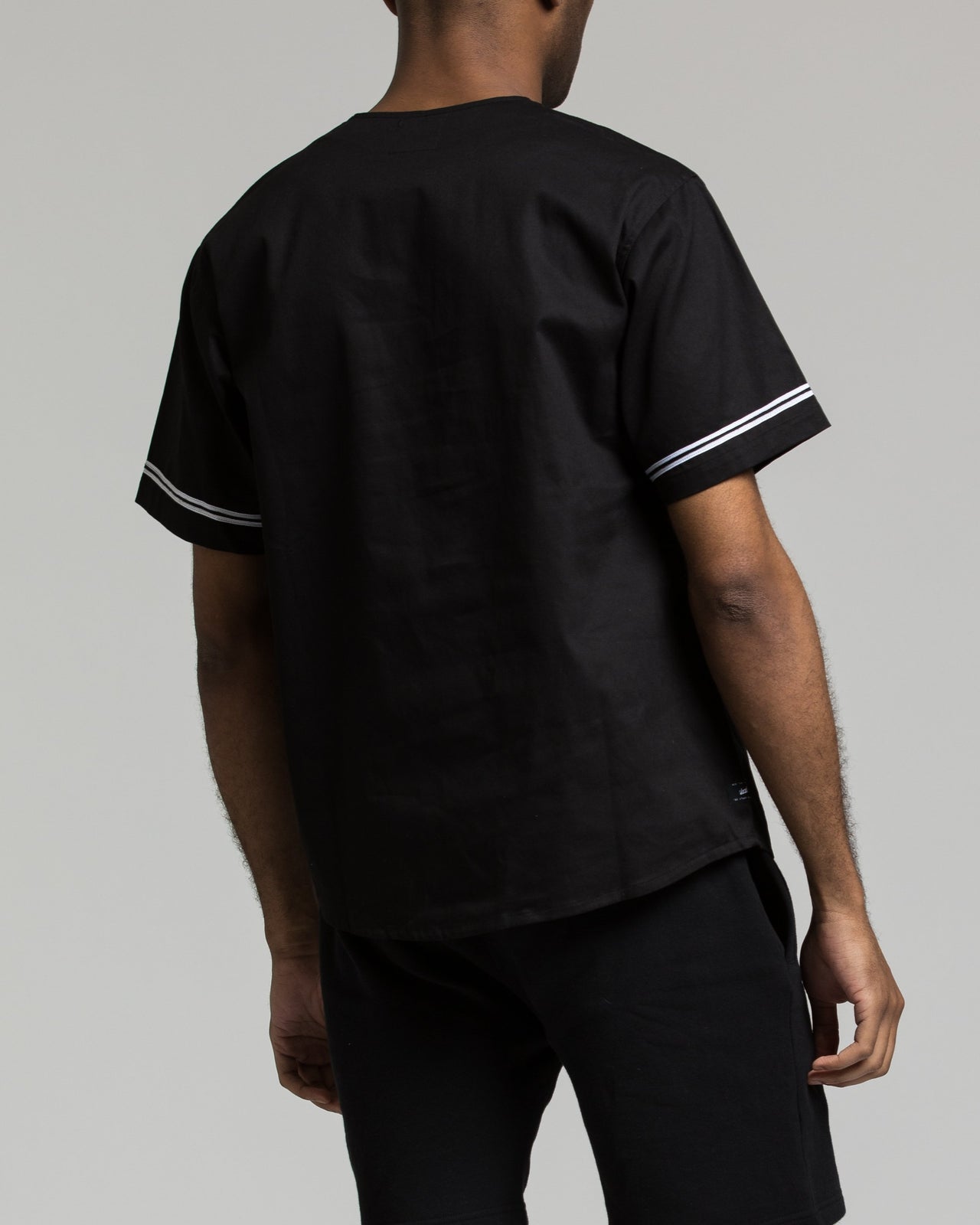 Barn League Baseball Jersey - Color: Black | Black