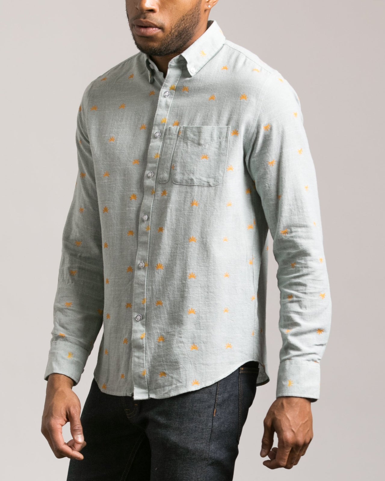 Sun Print Shirt - Color: Green | Green