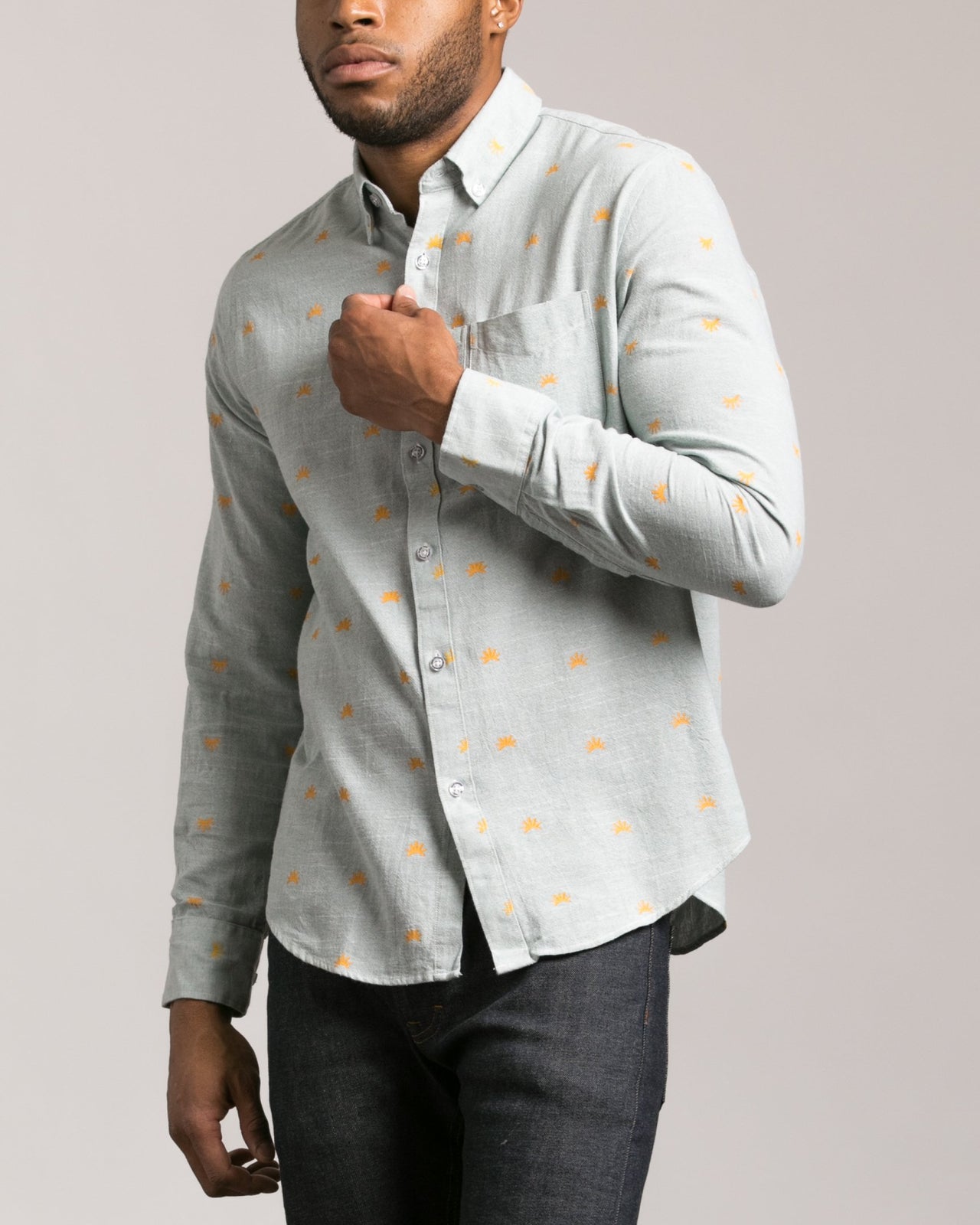 Sun Print Shirt - Color: Green | Green