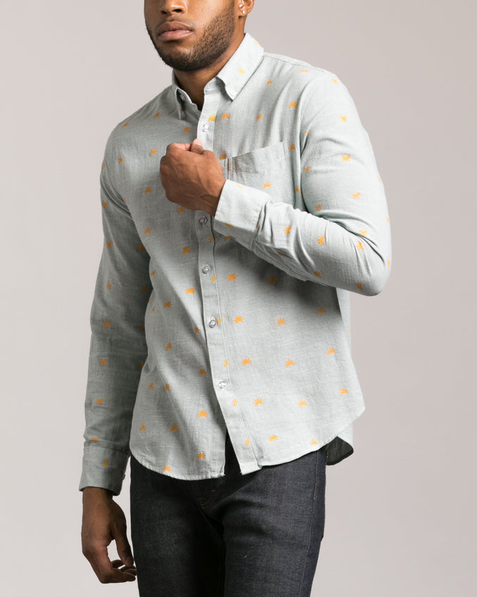 Sun Print Shirt - Color: Green | Green