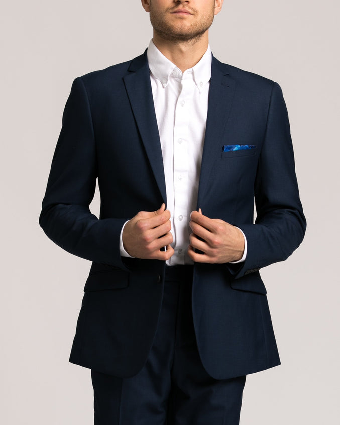 Dover Notch Jacket - Color: Bright Blue Sharkskin | Blue