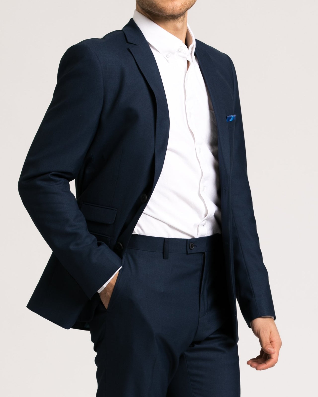 Dover Notch Jacket - Color: Bright Blue Sharkskin | Blue