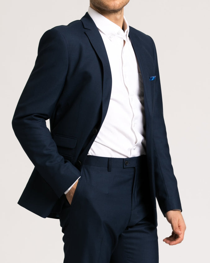 Dover Notch Jacket - Color: Bright Blue Sharkskin | Blue