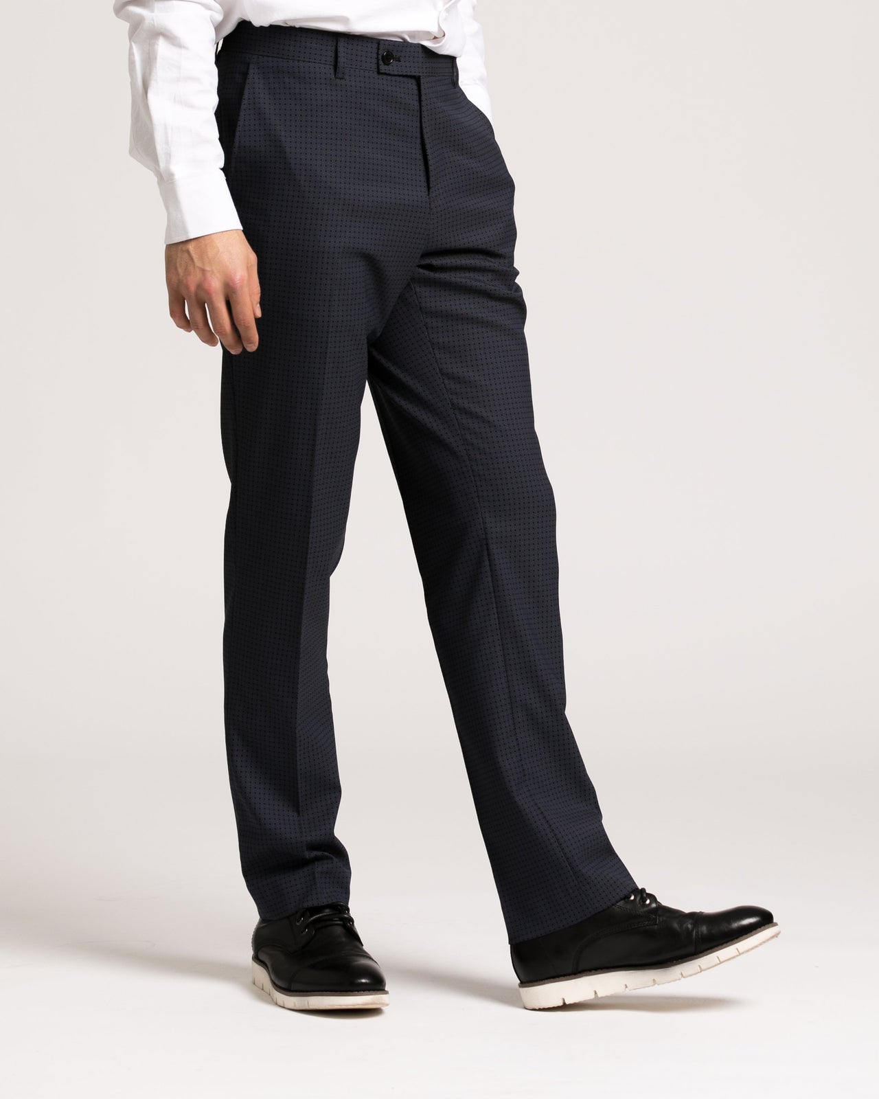 Downing Pant - Color: Navy Black Dots | Blue