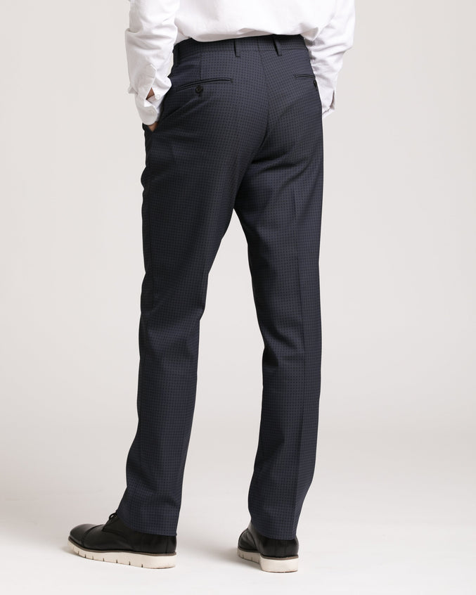 Downing Pant - Color: Navy Black Dots | Blue