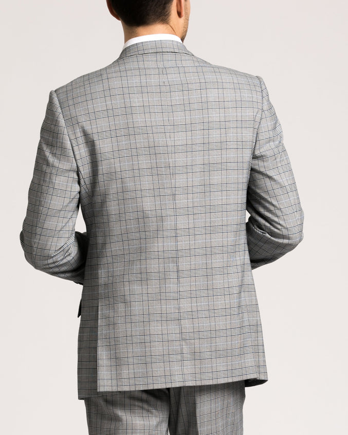 Dover Notch Jacket - Color: Navy Check | Blue