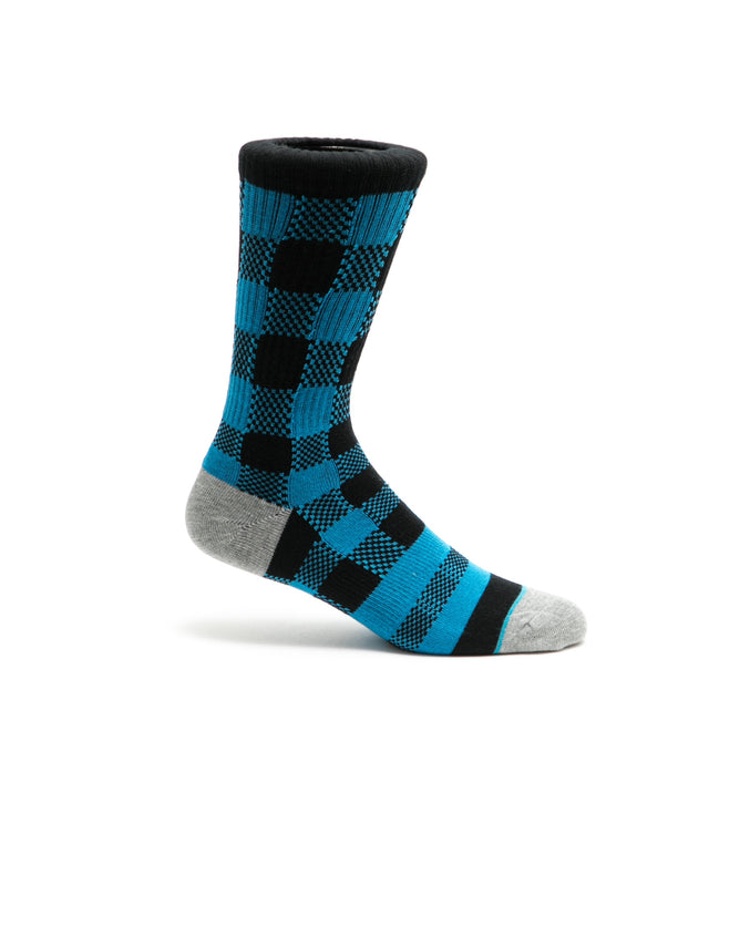 Plaid Crew Sock - Color: Royal | Blue