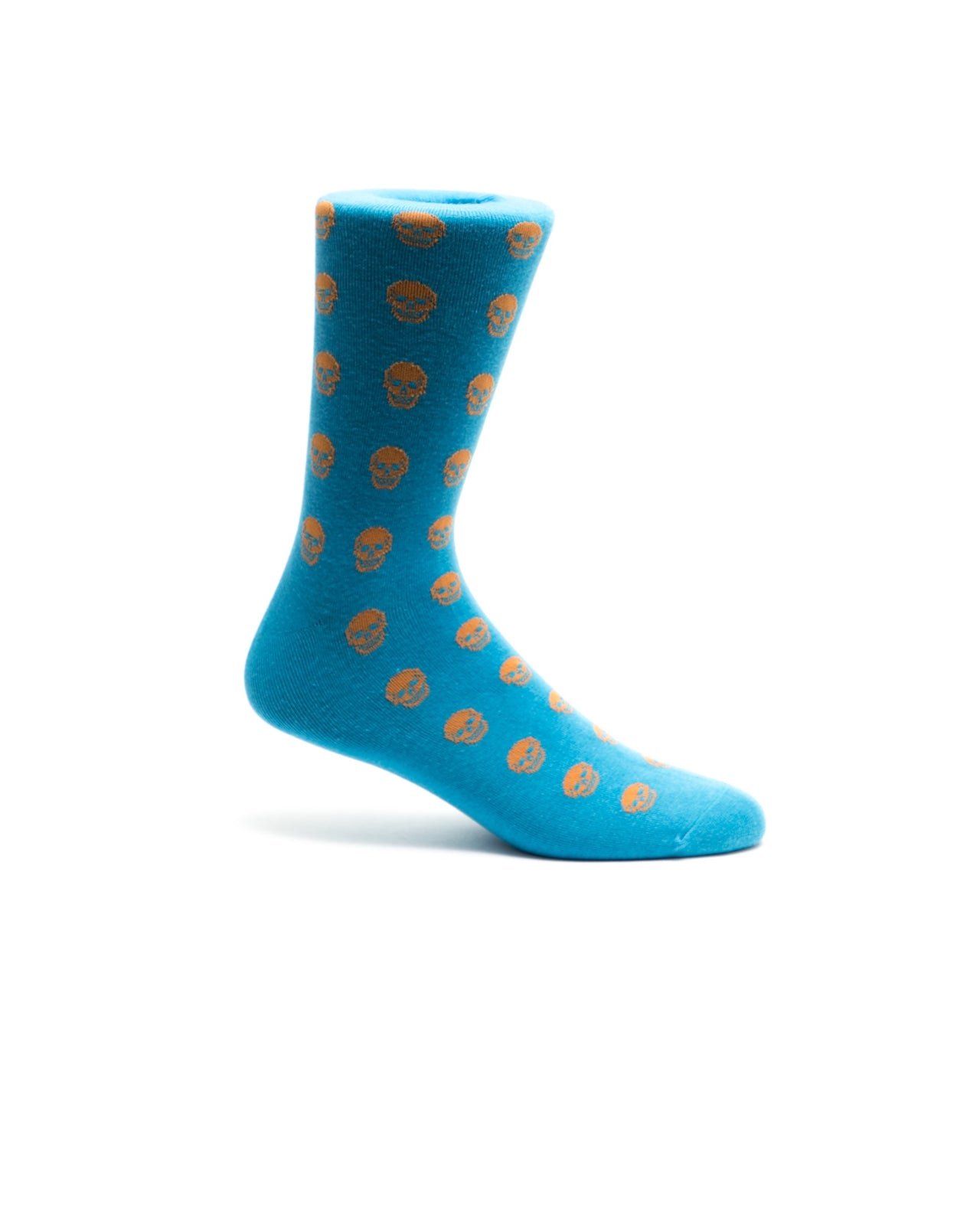 Skulls Crew Sock - Color: Blue | Blue