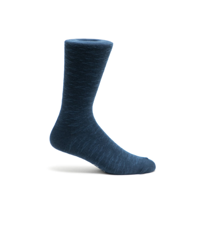 Slub Cew Sock - Color: Navy | Blue