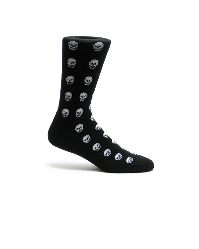 Skulls Crew Sock - Color: Black | Black