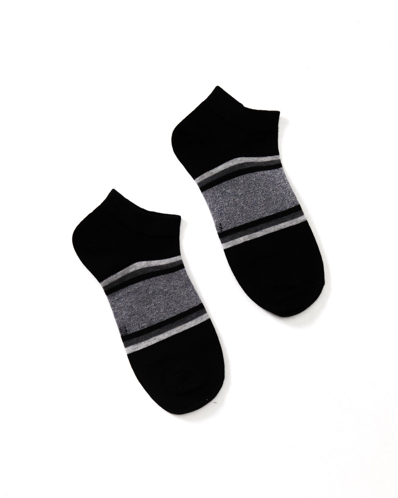 Stripes Ankle Sock - Color: Black | Black
