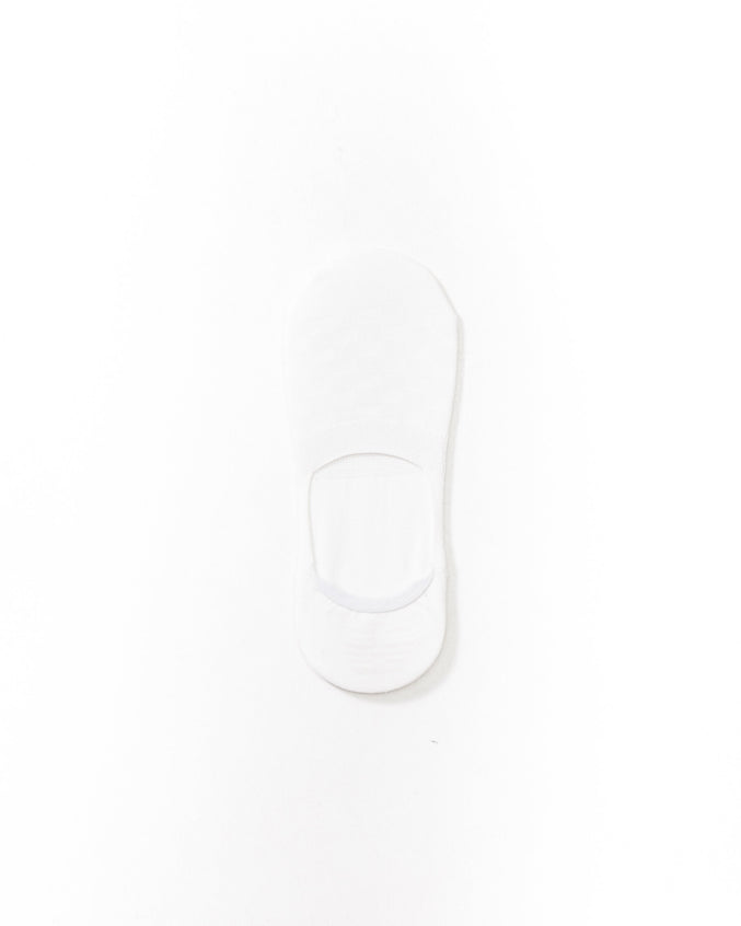 Solid No Show Sock - Color: White | White
