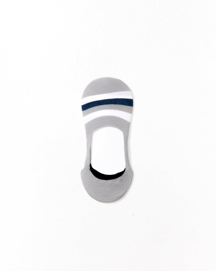 Stripe Toe No Show Sock