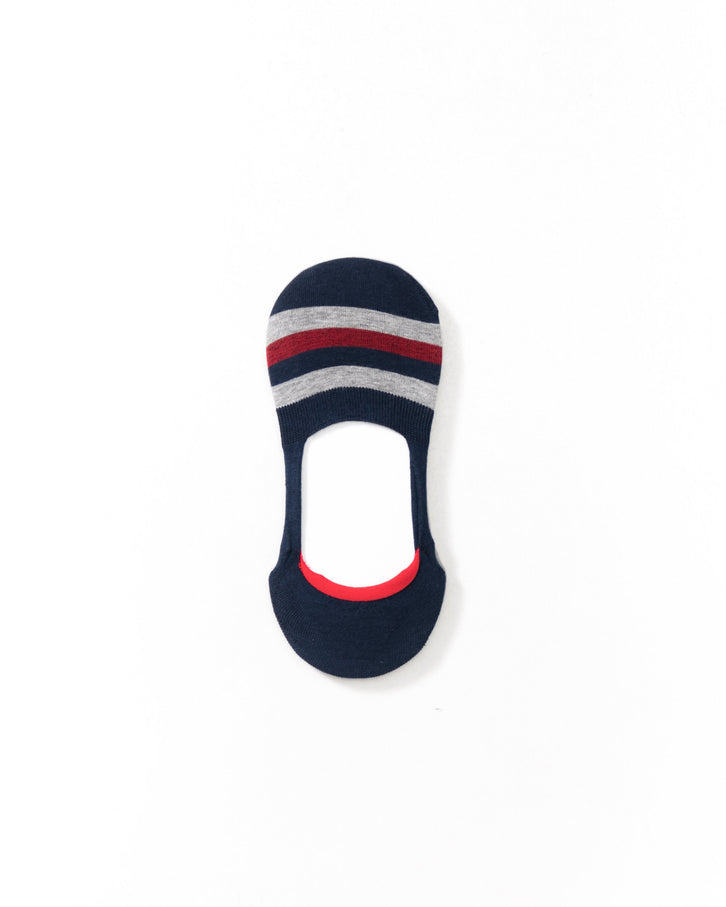 Stripe Toe No Show Sock