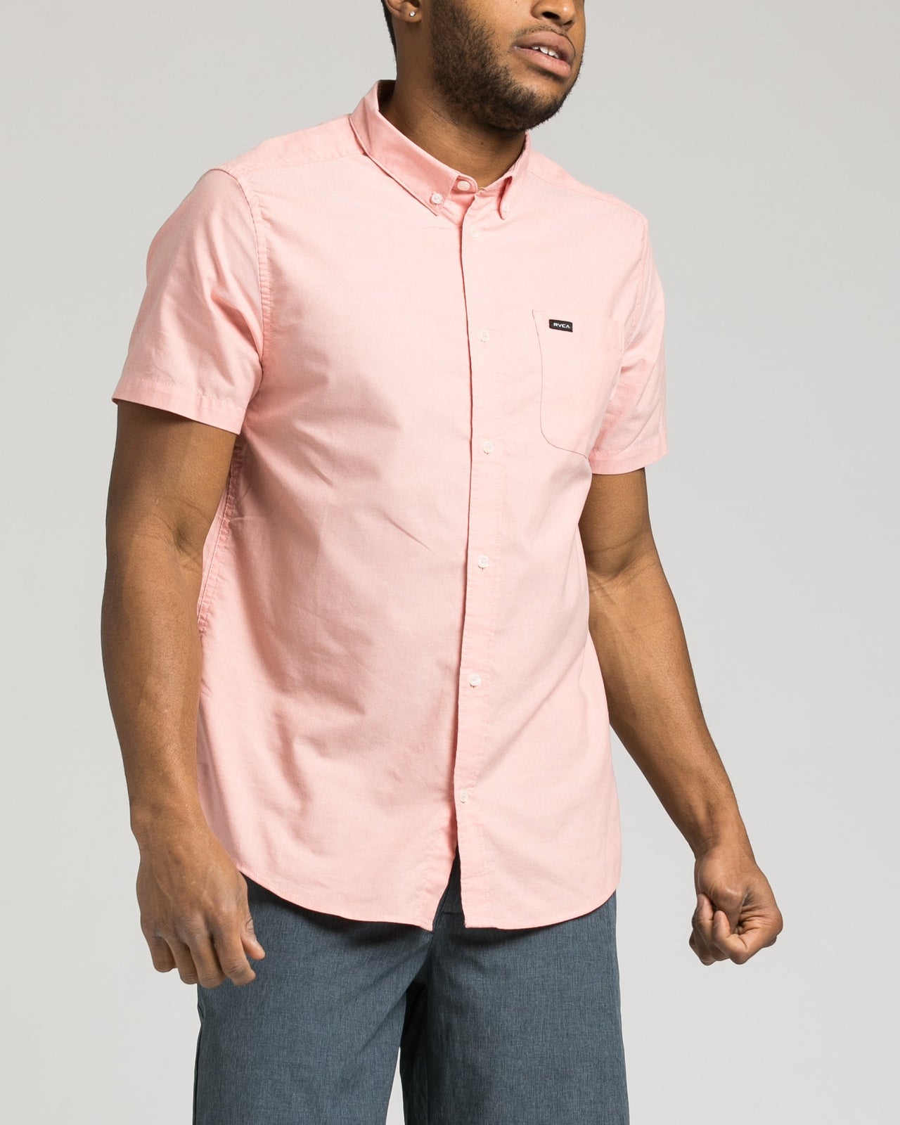 Thatll Do Short Sleeve Oxford Shirt - Color: Terracotta | Red