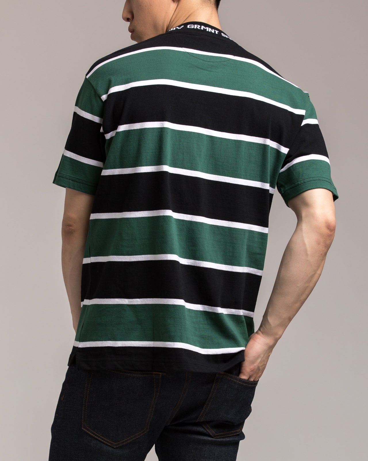 24HR Striped Shirt - Color: Green | Green