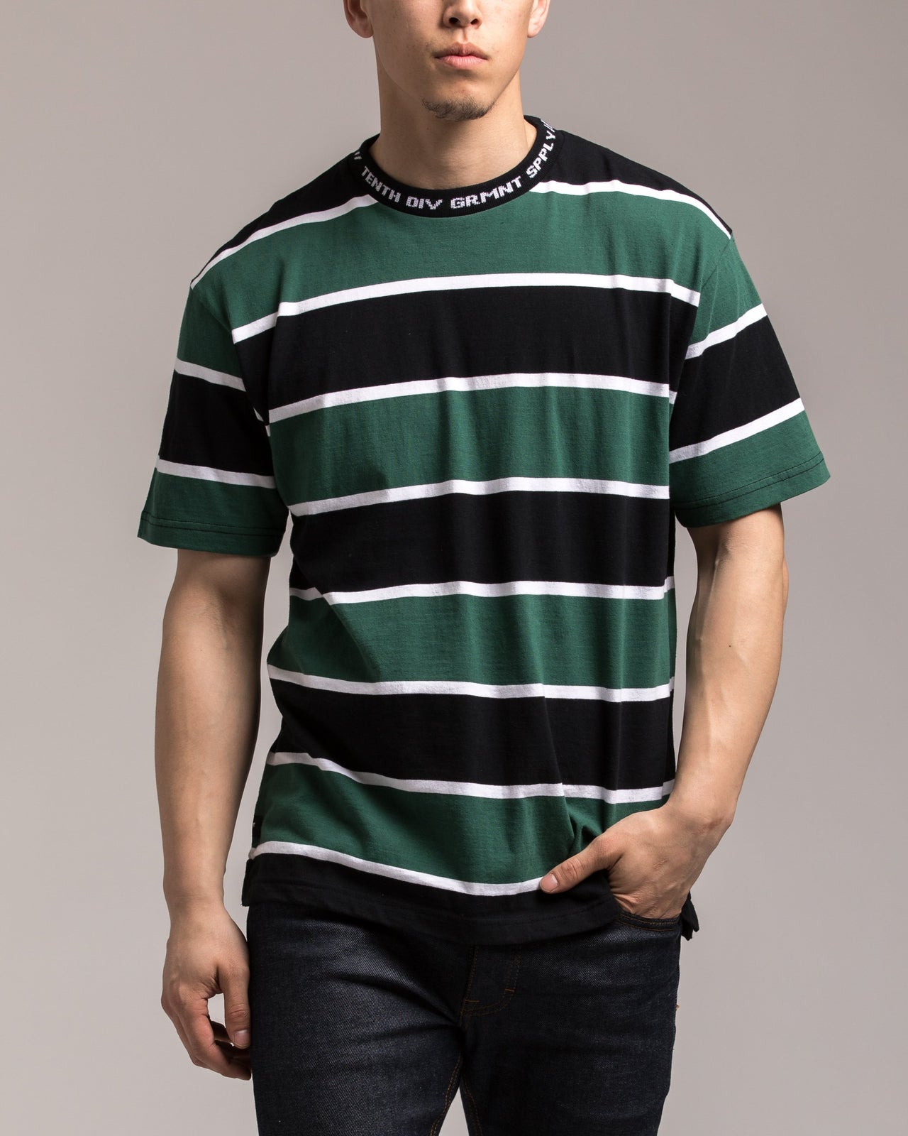 24HR Striped Shirt - Color: Green | Green