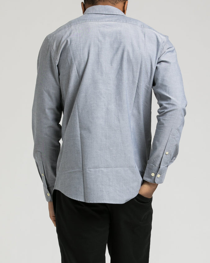 Thatll Do Long Sleeve Oxford Shirt - Color: Distant Blue | Blue