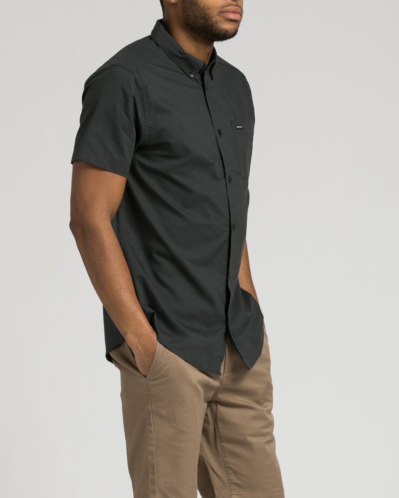 Thatll Do Short Sleeve Oxford Shirt - Color: Pirate Black | Black