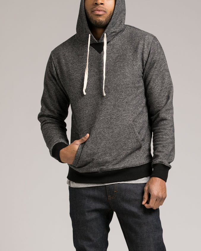Nep Terry Hoodie - Color: Heather Black | Black