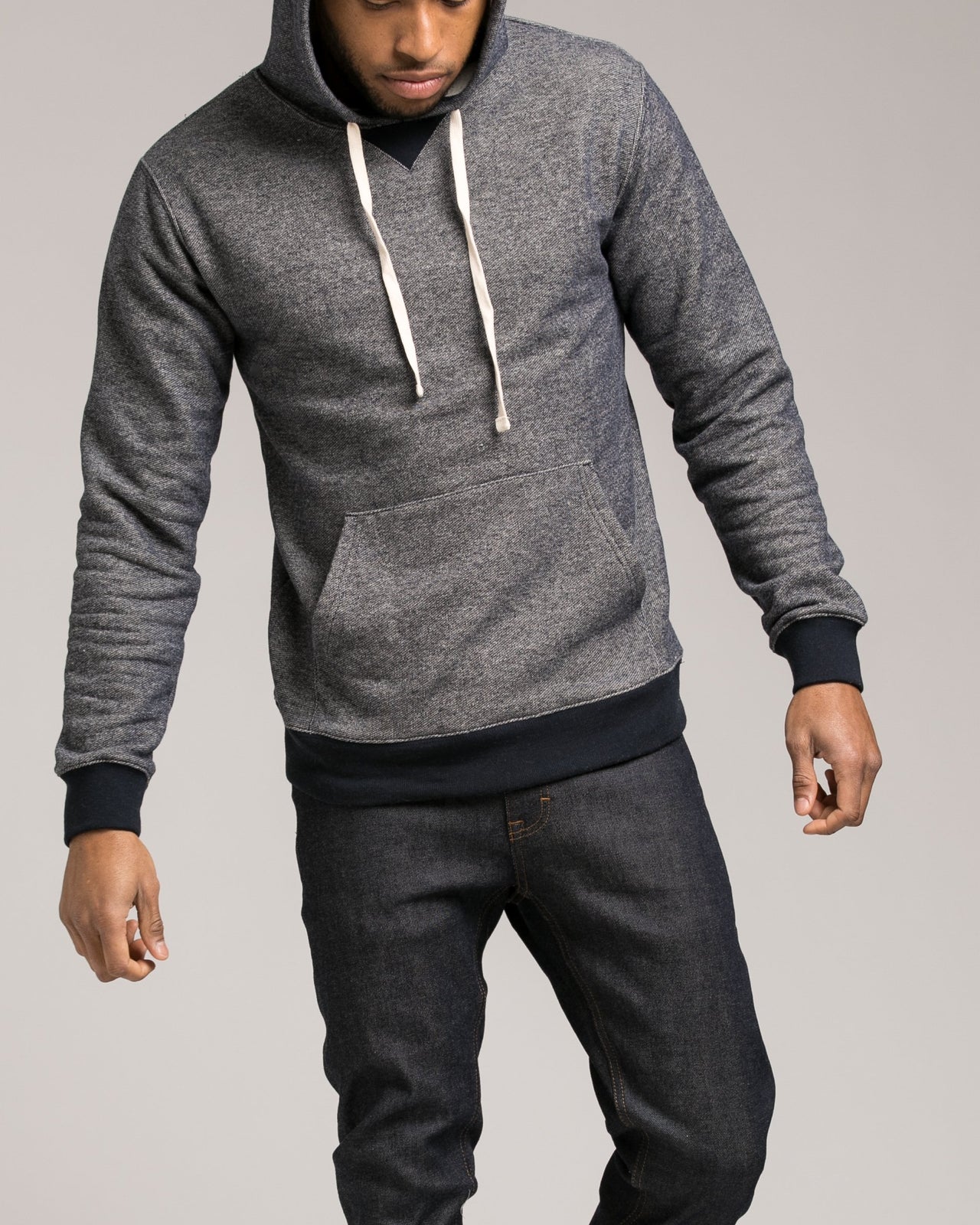 Nep Terry Hoodie - Color: Heather Navy | Blue