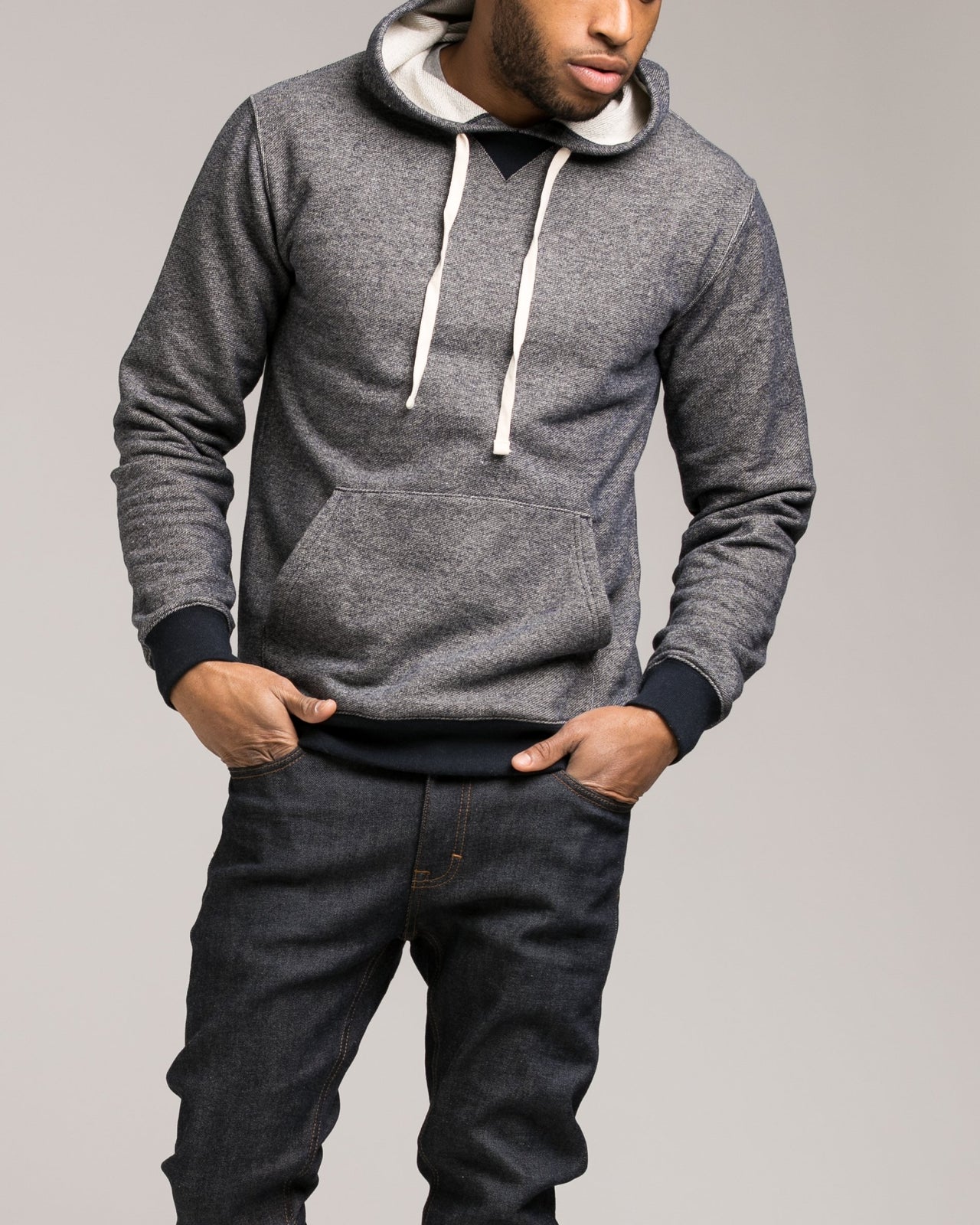 Nep Terry Hoodie - Color: Heather Navy | Blue
