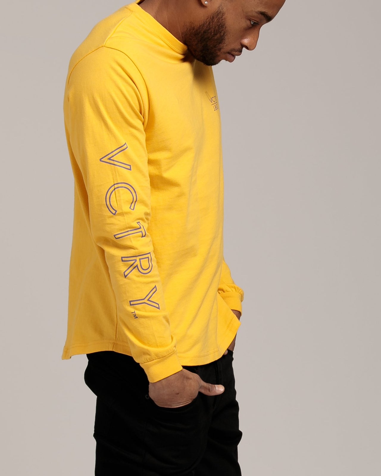 Sport Scoop Bottom Longsleeve Tee - Color: Yellow | Yellow