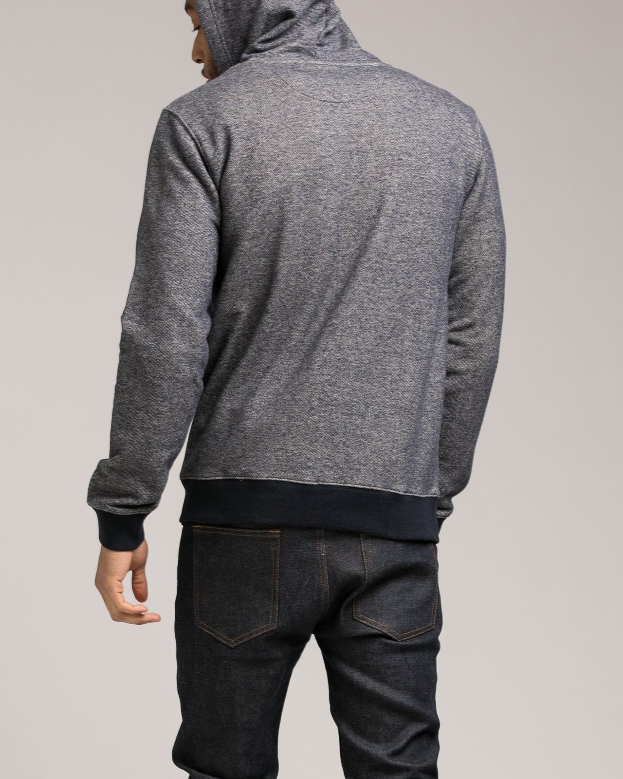 Nep Terry Zip Up - Color: Heather Navy | Blue