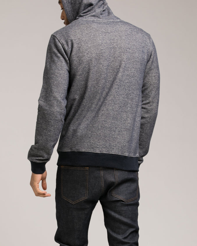 Nep Terry Zip Up - Color: Heather Navy | Blue